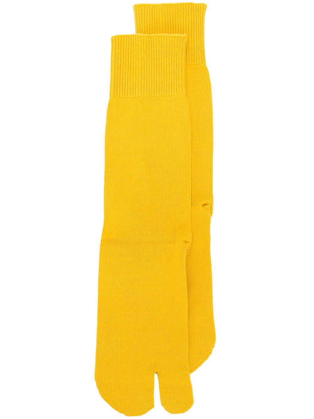 Maison Margiela Tabi socks - Yellow & Orange | FarFetch Global