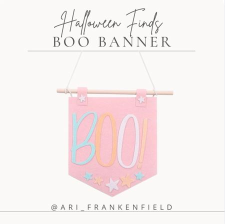 Love this little boo banner for Halloween! Would be so cute in a play area! #halloween #home 

#LTKhome #LTKSeasonal