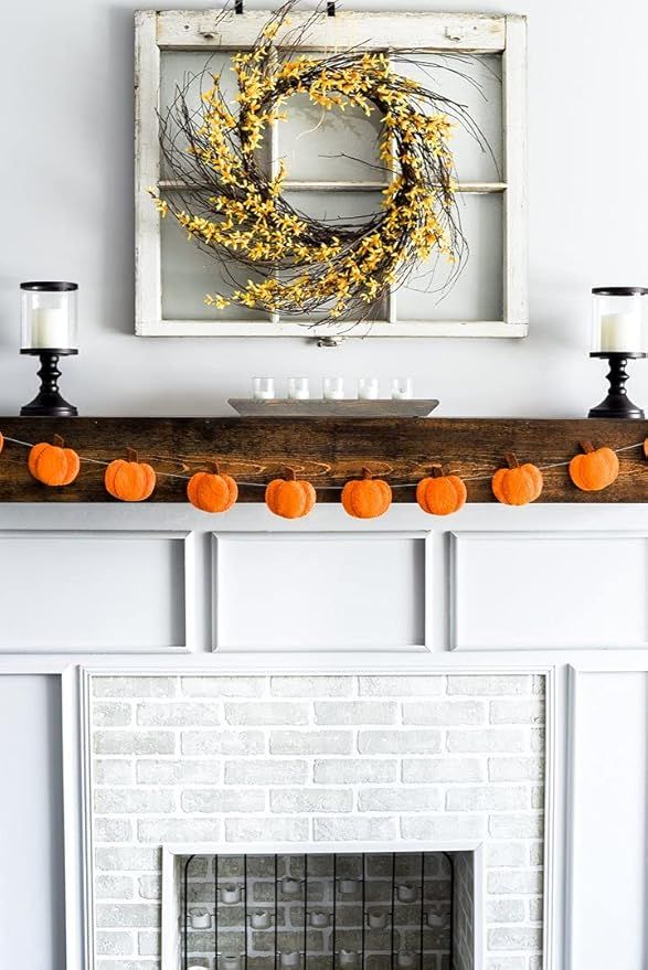 Nivas Pumpkin Garland, Fall Decor, Fall Wall Hanging, Pumpkin Garland, Farmhouse Pumpkin Decor, H... | Amazon (US)