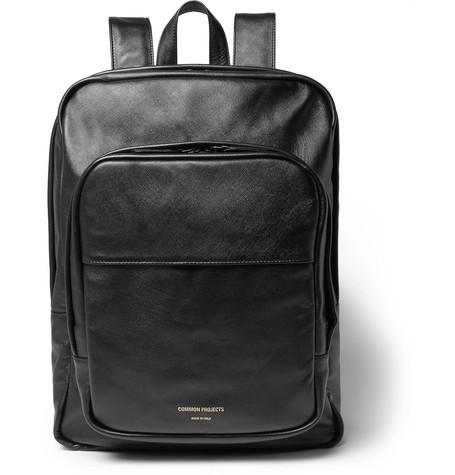 Common Projects - Cross-grain Leather Backpack - black | Mr Porter US