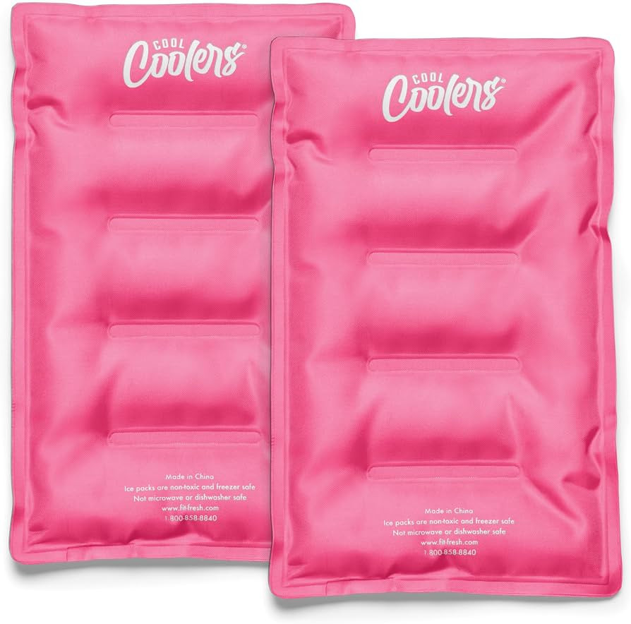 Cool Coolers by Fit & Fresh 2 Pack XL Soft Ice Packs for Cooler, Flexible Stretch Nylon, Lunch Bo... | Amazon (US)