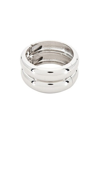 x REVOLVE Double Tsuki Cuff Bracelet in Silver | Revolve Clothing (Global)
