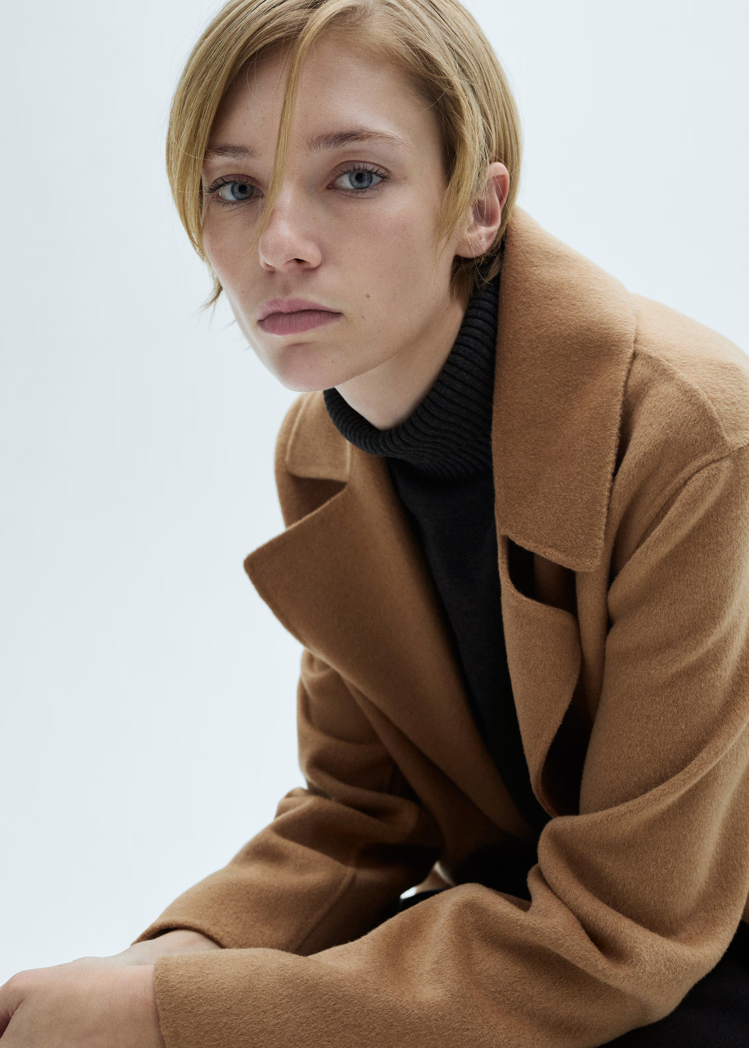 Wool coat with handmade belt | Mango (US/MX/AU)