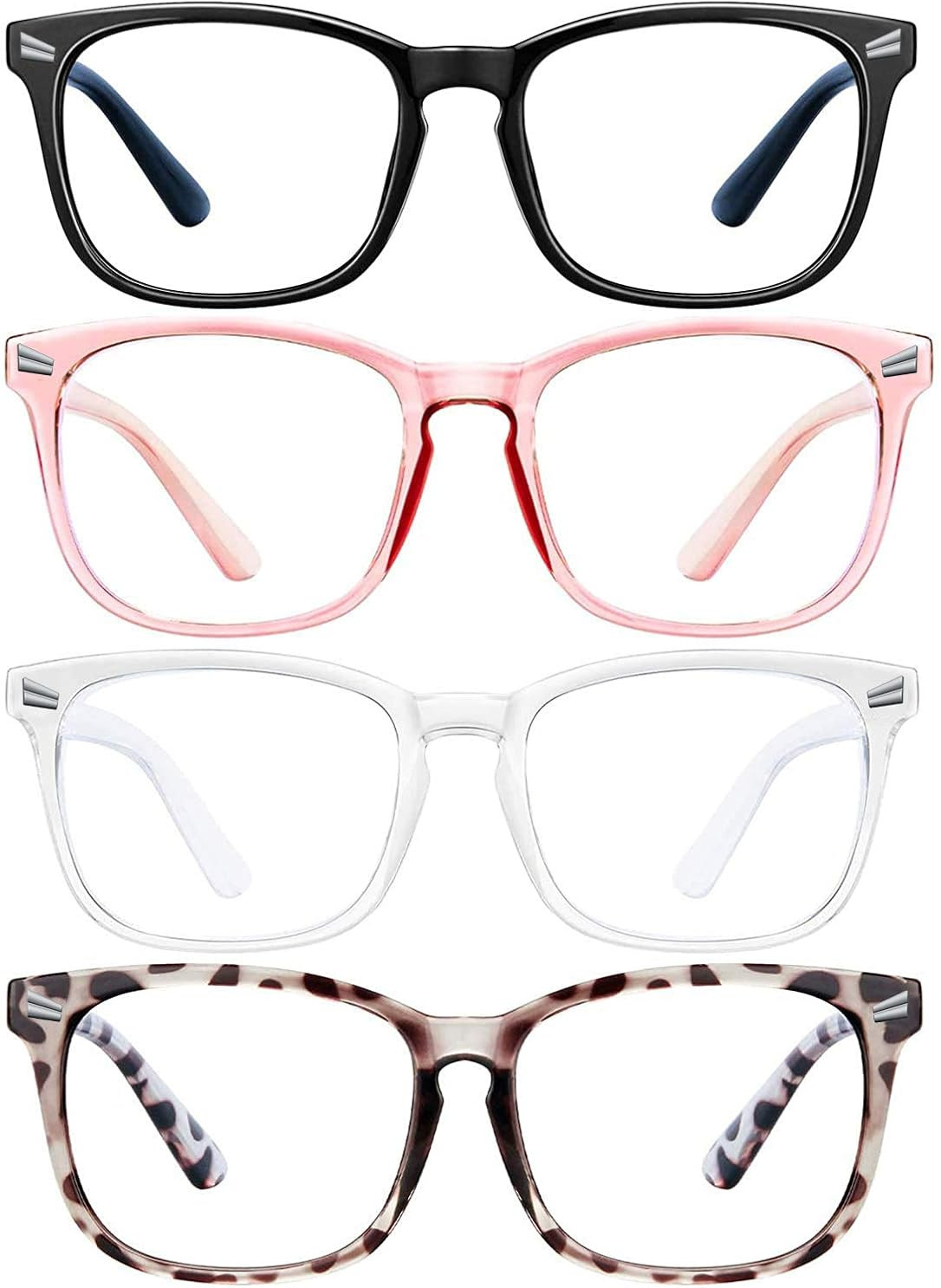 ENSARJOE Blue Light Blocking Glasses Square Nerd Eyeglasses Frame Anti Blue Ray Computer Game Gla... | Amazon (US)