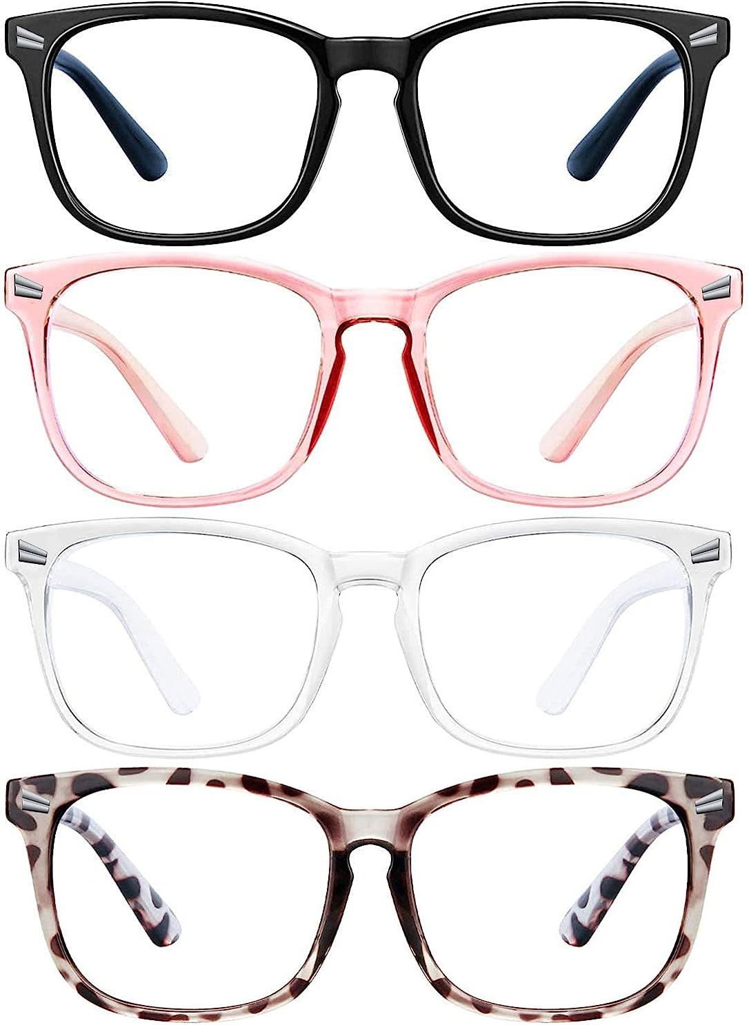 ENSARJOE Blue Light Blocking Glasses Square Nerd Eyeglasses Frame Anti Blue Ray Computer Game Gla... | Amazon (US)