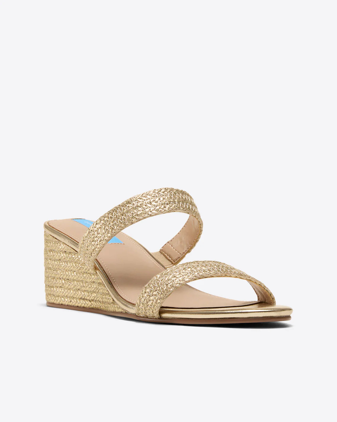 Margaret Wedge Sandal in Gold | Draper James (US)