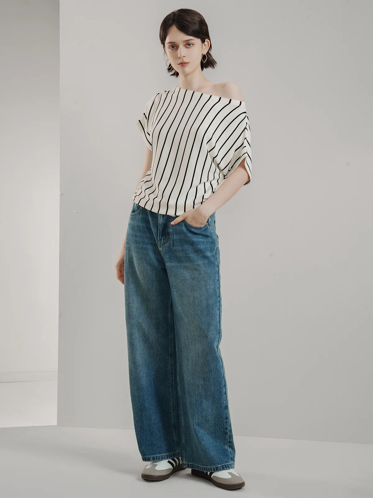 High Waist Wide Leg Jeans | SDEER