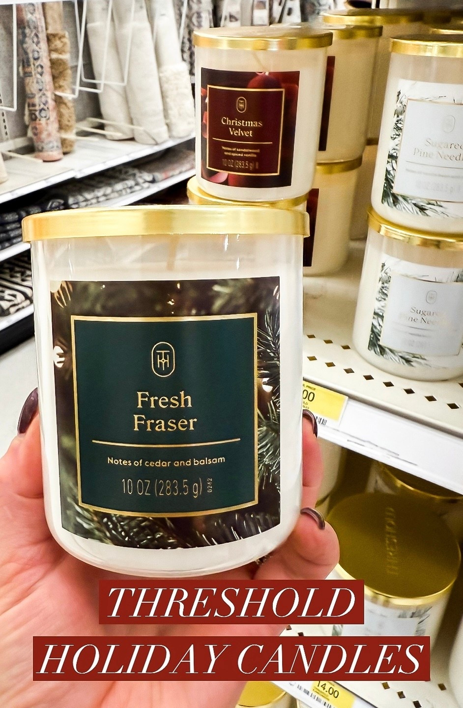 ✨ Holiday Candle Sale Alert! ✨

Target’s holiday candles are 30% off — both the 10oz and 19oz sizes! 🕯️

Whether you’re cozying up for a relaxing night in, hosting friends and family, or looking for the perfect hostess or add-on gift — these festive scents are a total win. 🎁

Stock up before your favorites sell out! ❤️🎄

#TargetFinds #HolidayCandles #TargetSale #GiftIdeas #HostessGifts #CozySeason