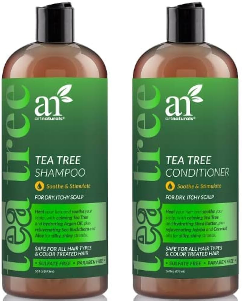 artnaturals Tea Tree Shampoo and Conditioner Set - (2 x 16 Fl Oz / 473ml) – Sulfate Free – Th... | Amazon (US)