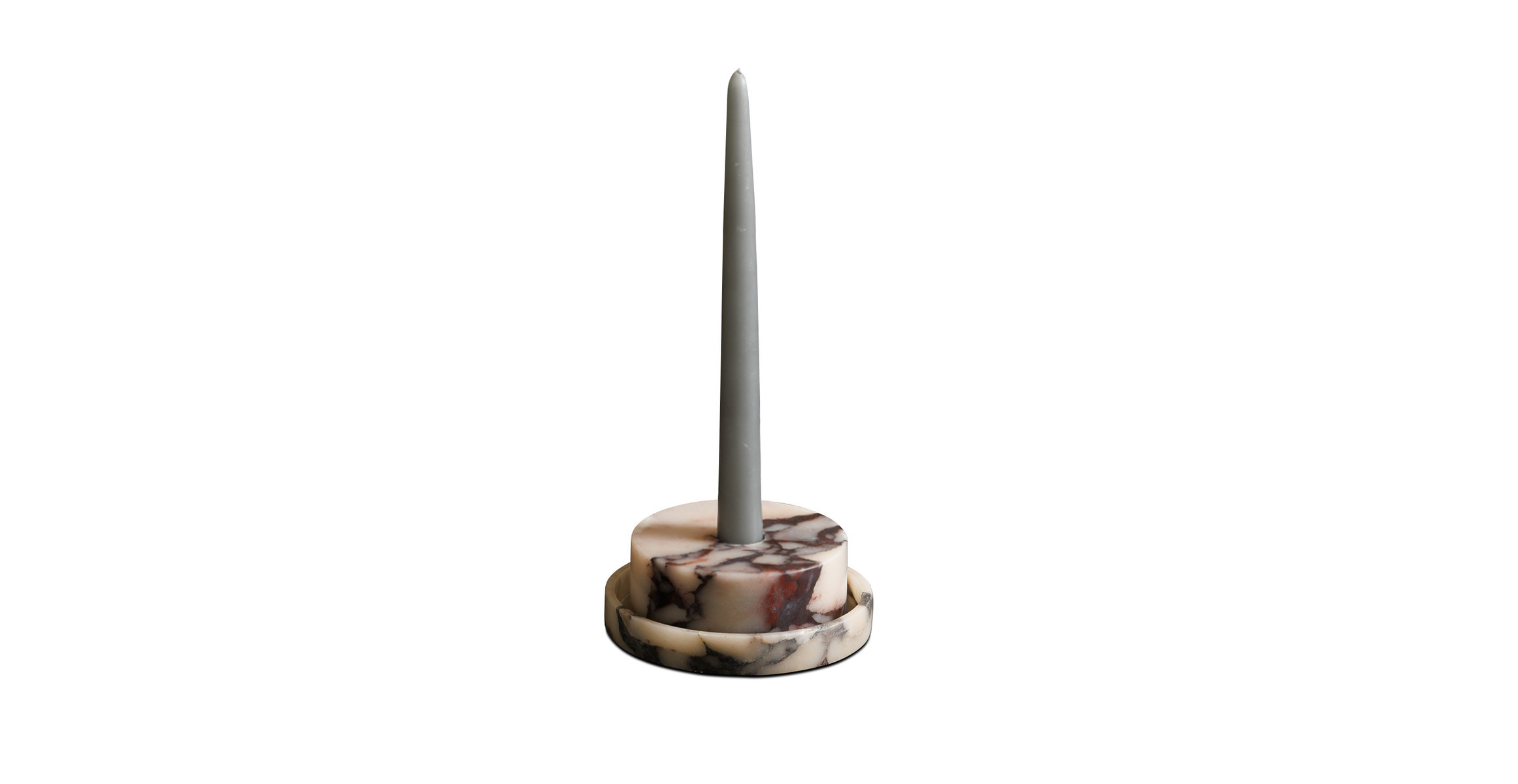 Leroy Modern Marble Candlestick Holder | Manhattan Home Design