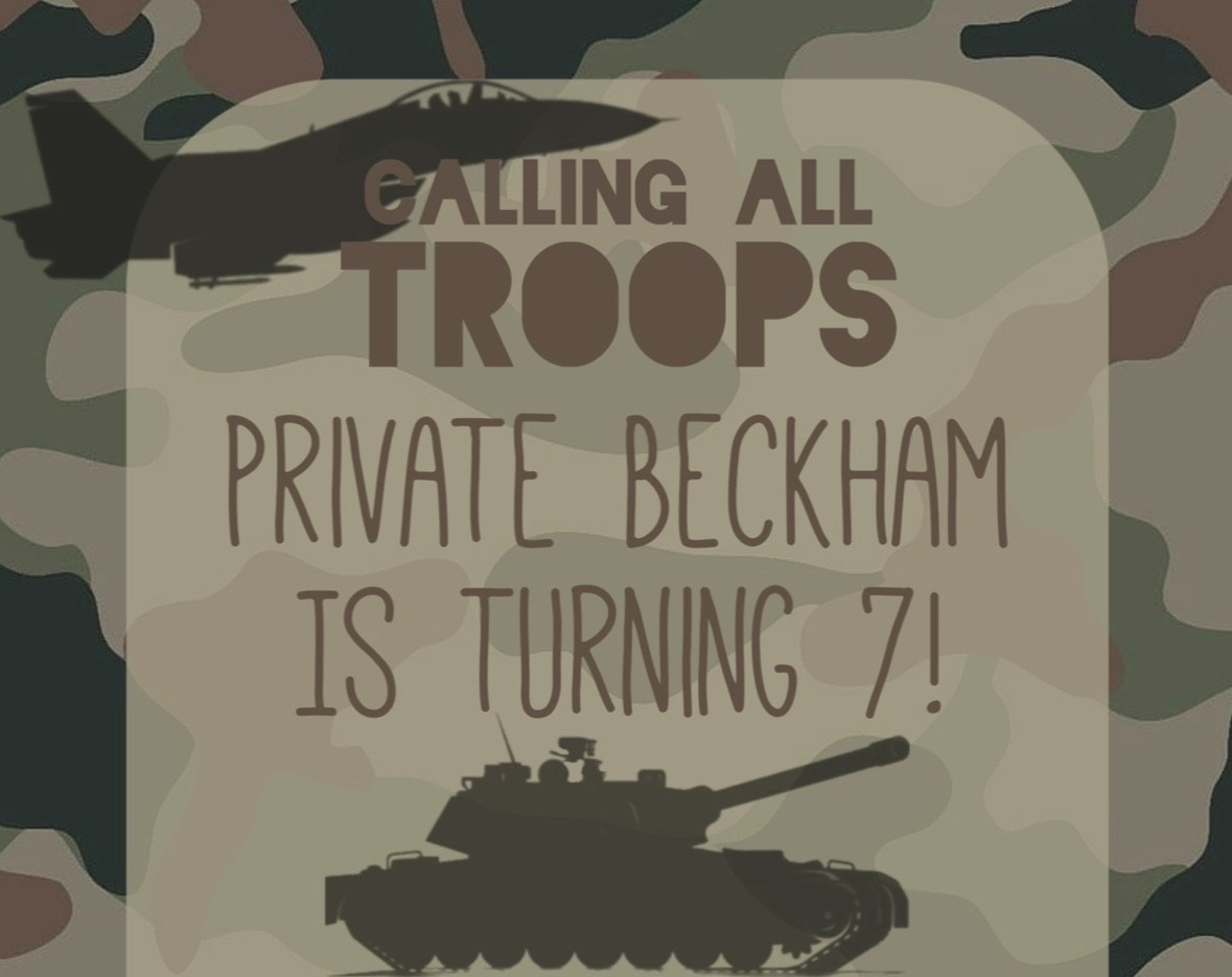 A very army birthday party! 