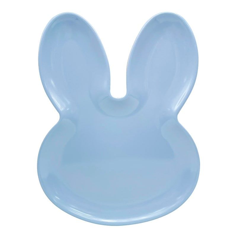 Homespun Easter Blue Bunny Plate, 8.5x11 | At Home