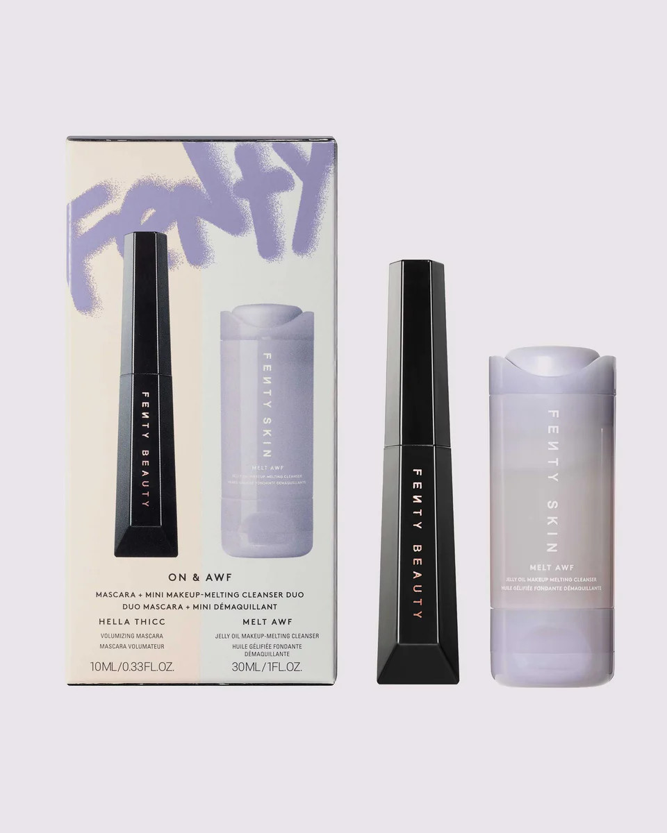 On & Awf Mascara + Mini Makeup-Melting Cleanser Duo | Fenty Beauty
