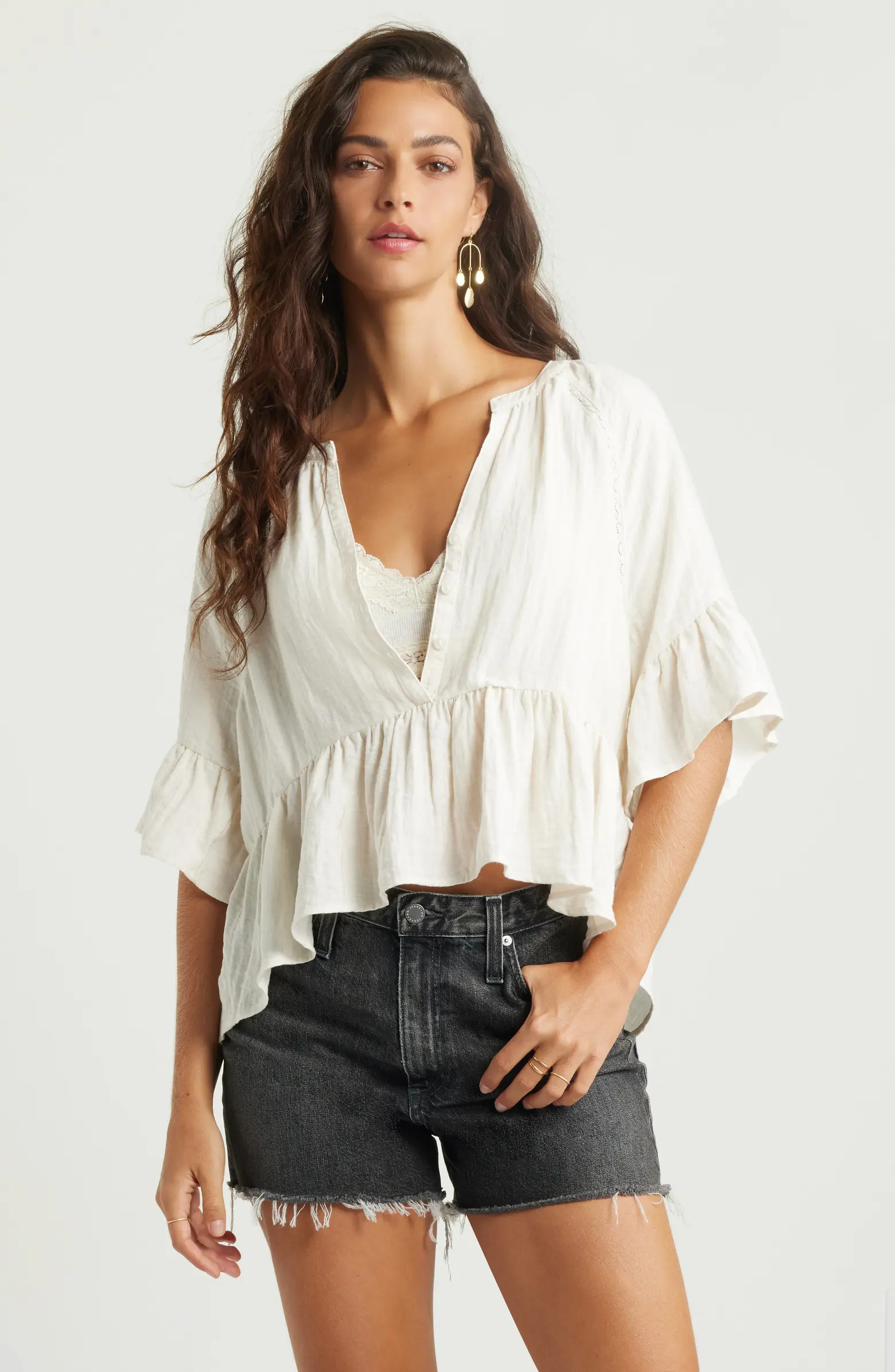 Ruffle Peplum Top | Nordstrom
