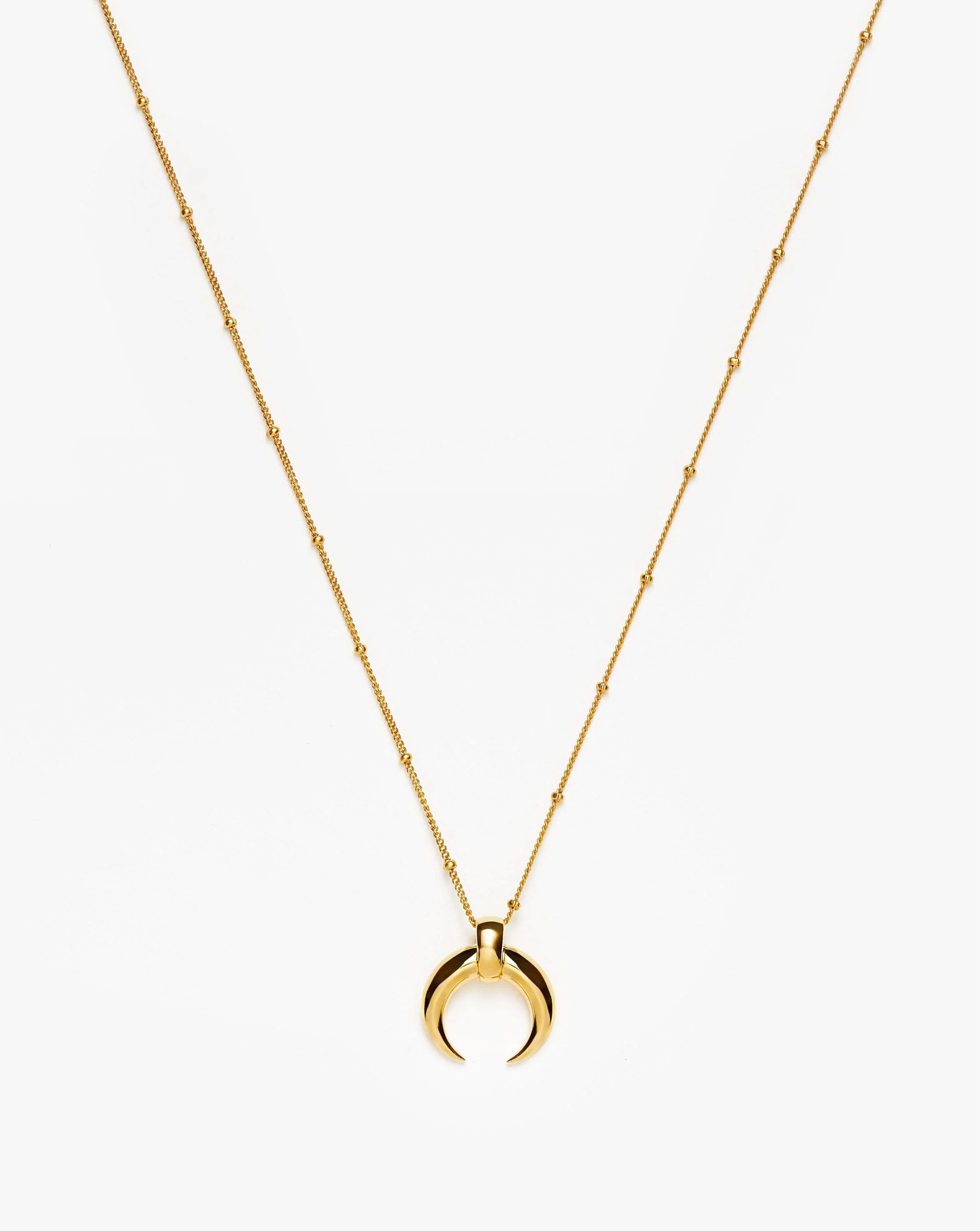 Lucy Williams Large Horn Pendant Necklace | Gold | Missoma | Missoma UK