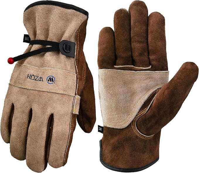 Leather Work Gloves for Men or Women. Large Glove for Gardening, Tig/Mig Welding, Construction, C... | Amazon (US)