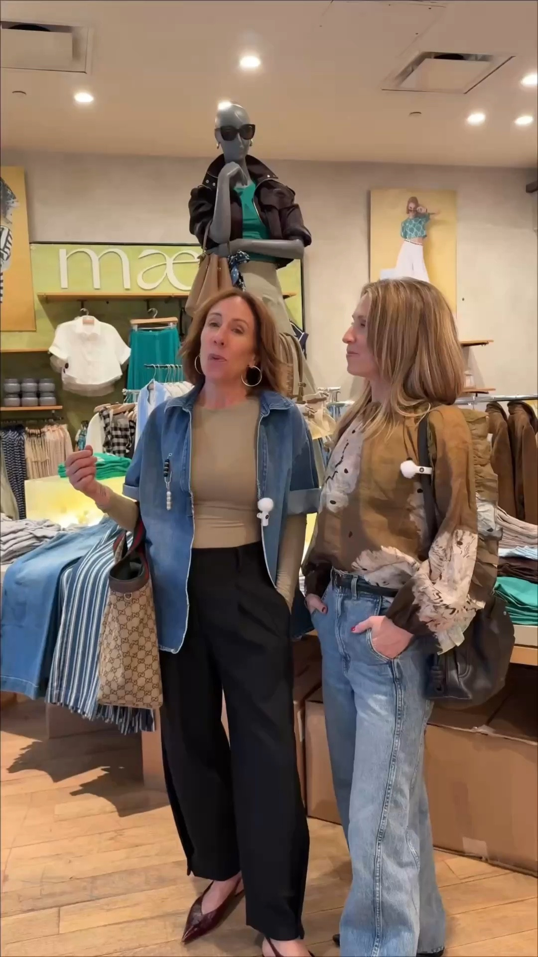 Back at Anthropologie, this time we are styling each other. 

A little outside Michelle’s comfort zone, but still very Michelle. We eased her into it this time… next time we may have to throw in a few more wild cards.

#LTKOver40 #LTKgrwm