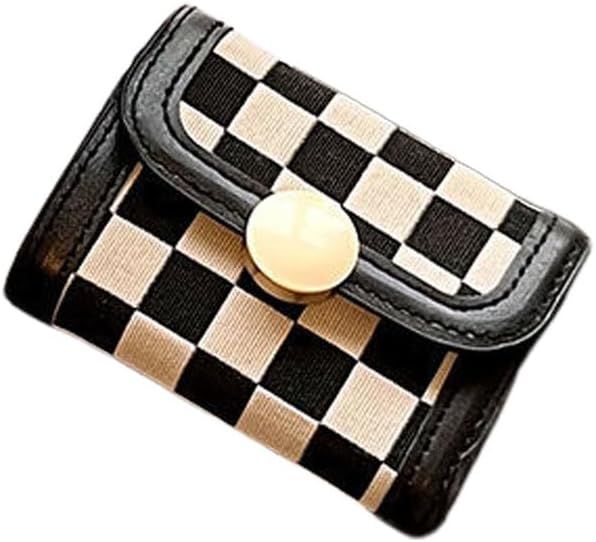 1 Pcs Checkered Wallet Checker Card Bag Card Holder Wallet Card Holder Wallet Wallet for Woman（... | Amazon (US)