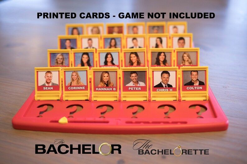 PRINTED VERSION  The Bachelor / The Bachelorette Version | Etsy | Etsy (US)