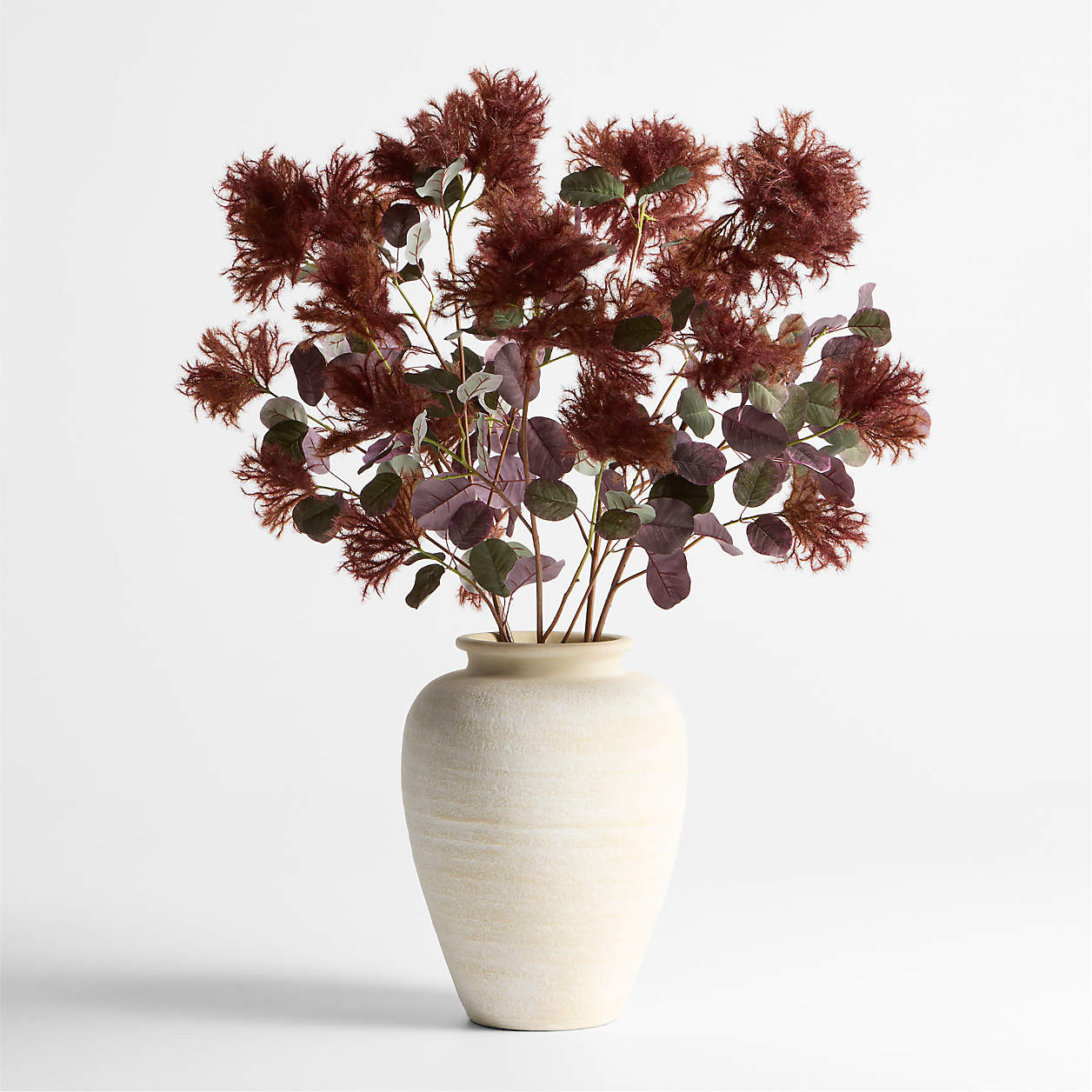 Faux Flowering Smokebush Stem 44" | Crate & Barrel | Crate & Barrel