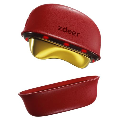 ZDEER Electric Gua Sha Facial Massager Tool with LED Red Light Therapy & Soothing Vibration, Heated Brass Face & Neck Massager, Smart Dual-Mode Facial Care Device for Sculpting, Lifting & Relaxation | Amazon (US)