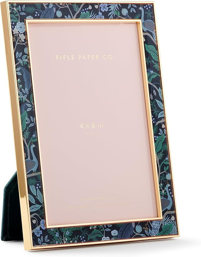 RIFLE PAPER CO. 4x6 Picture Frame | For Special Photos With Friends And Family, Stylized Pattern ... | Amazon (US)