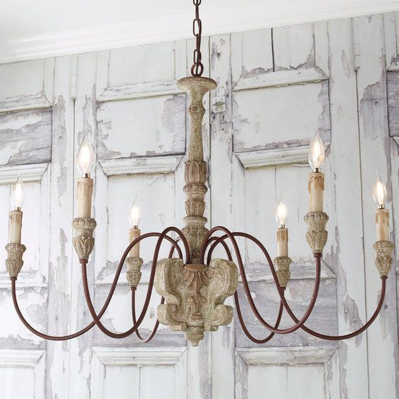 Aged Cottage Chic Chandelier | Shades of Light