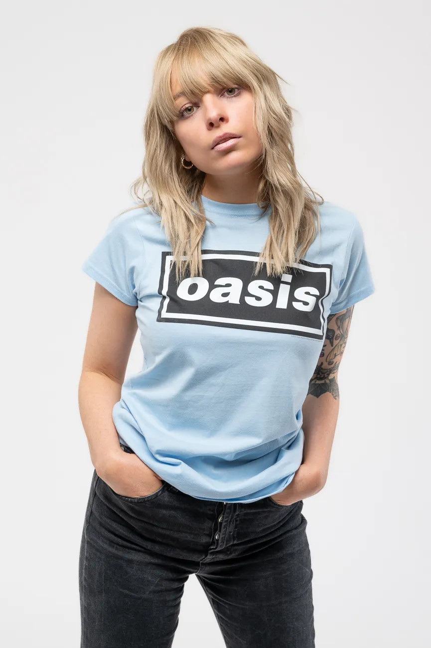 T-Shirts | Decca Logo Skinny Fit T Shirt | Oasis | Debenhams UK