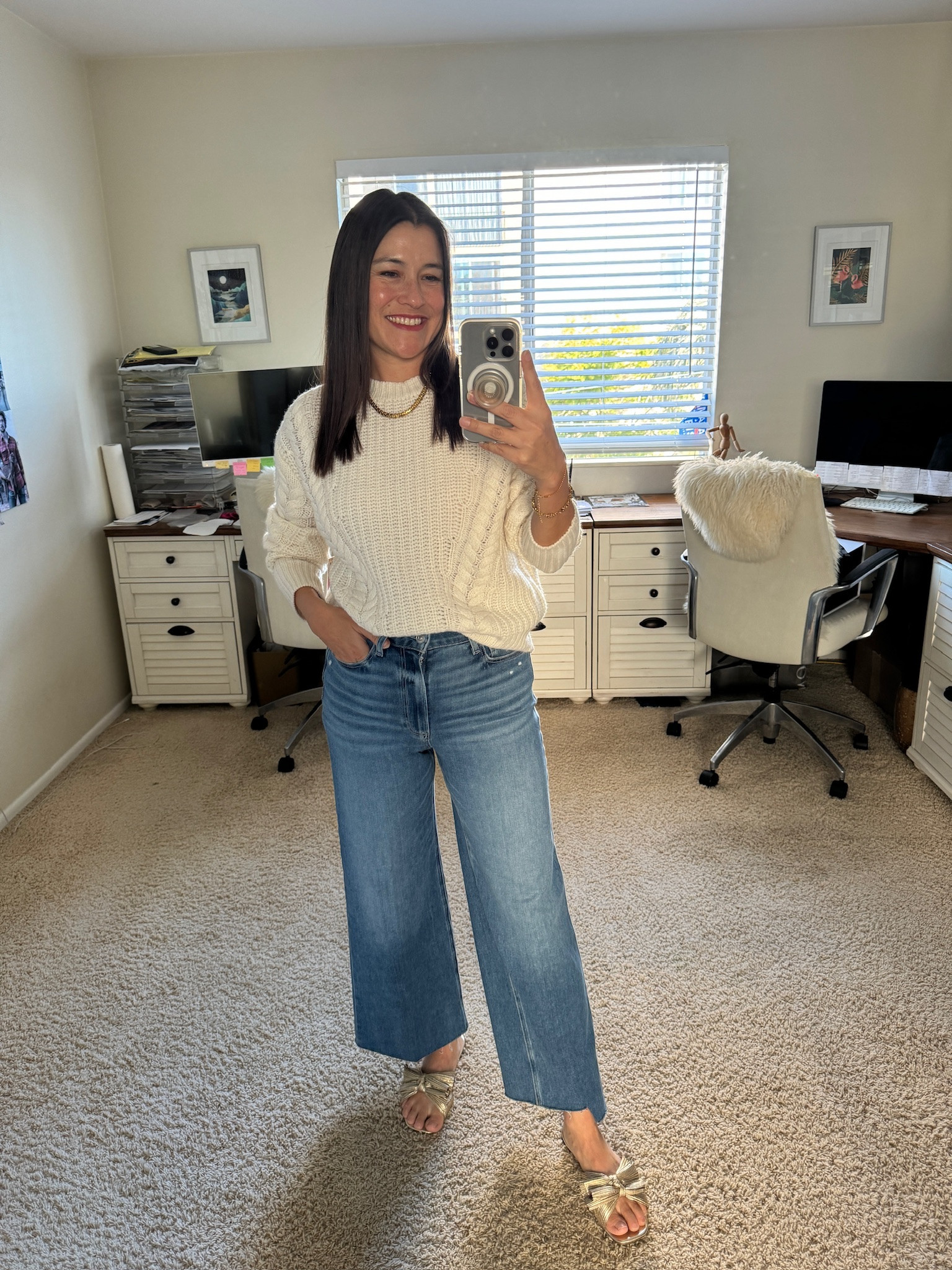 Winter Outfit: Aqua sweater, PAIGE wide-leg jeans, Journee Collection sandals 

 

#LTKSeasonal #LTKFindsUnder100 #LTKStyleTip