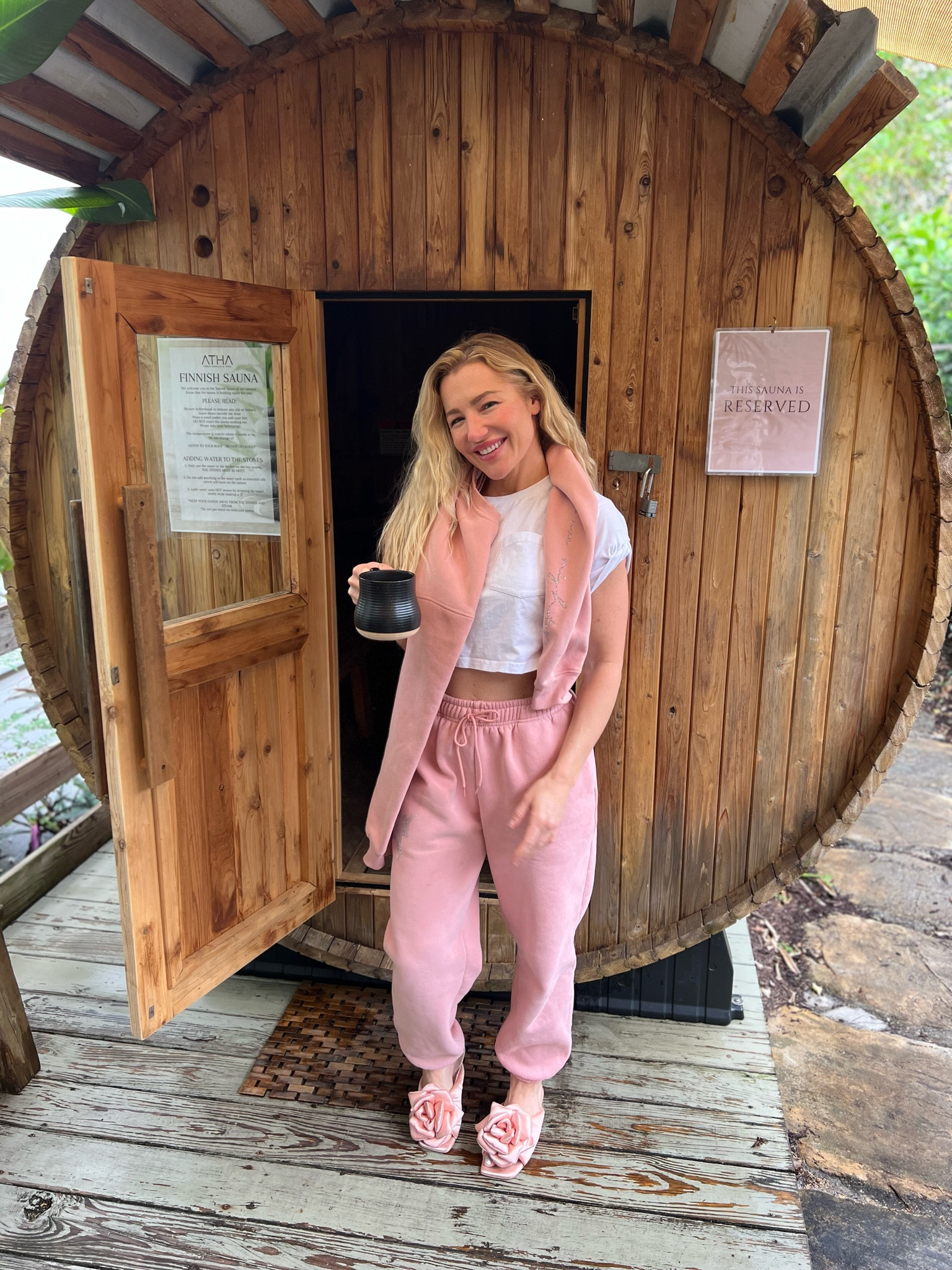Treat ya self!! My outfit from yesterday’s spa day. Comfy, cozy, relaxing, and all things pink!!  Shop my two-piece sweatsuit A SUNDAY STATE OF MIND below along with AFTERNOON TEACAKES slides!! 

#LTKtravel #LTKMostLoved #LTKshoecrush