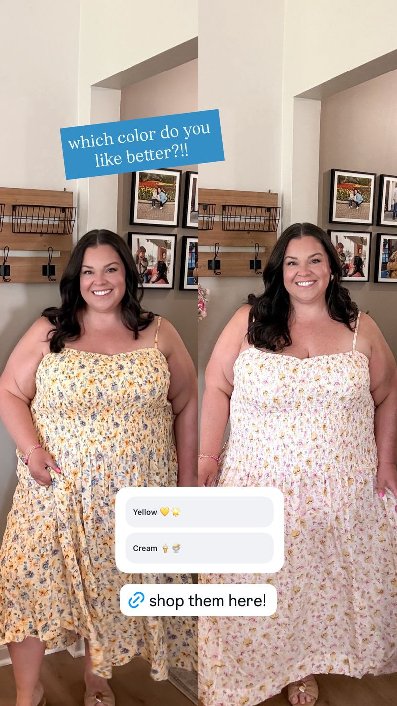 Loving these summer dress from Walmart!!! Which color do you like better?!! 

 #LTKootd #LTKSeasonal #LTKPlusSize