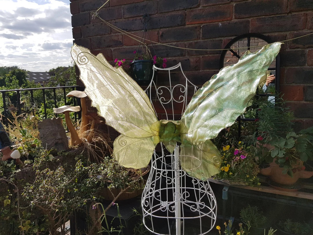 Green Leaf Fairy Wings, Realistic and Iridescent. - Etsy | Etsy (US)