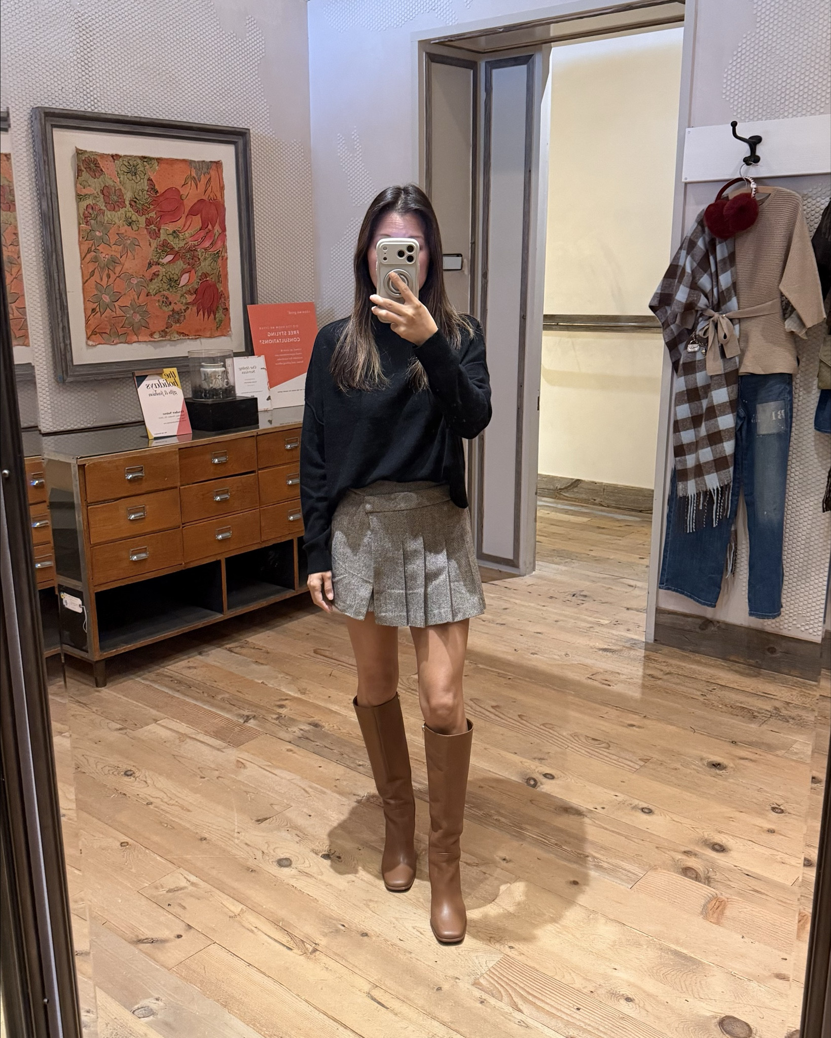 Proof that you can look cute and comfy in one outfit 😌 loving these tall boots with everything this season! 

#LTKStyleTip #LTKSeasonal #LTKFindsUnder100