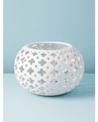 10.5in Ceramic Pierced Decorative Bowl | HomeGoods
