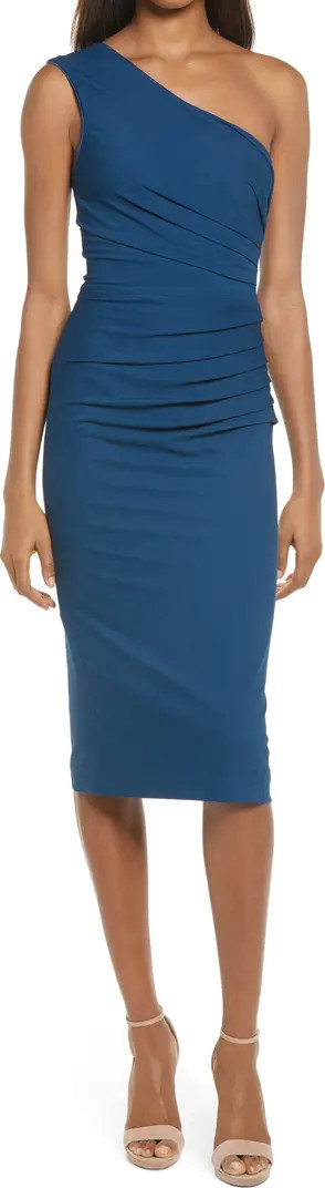Martine Stretch Crepe One-Shoulder Dress | Nordstrom