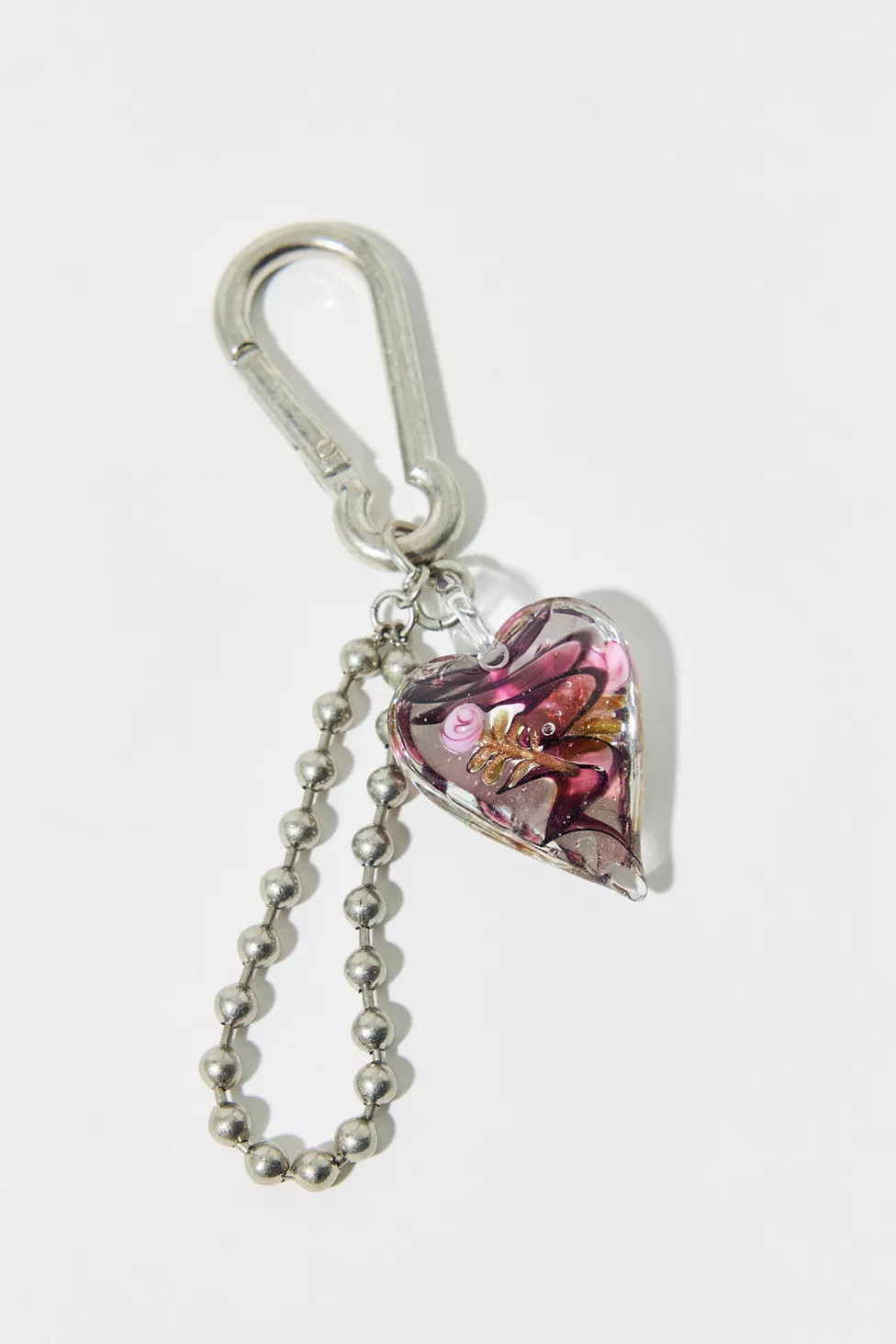 Glass Heart Keychain | Urban Outfitters (US and RoW)