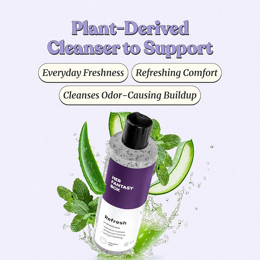 Amazon.com: Her Fantasy Box | Refresh pH Balancing Shower Gel - Natural Feminine Hygiene Solution... | Amazon (US)