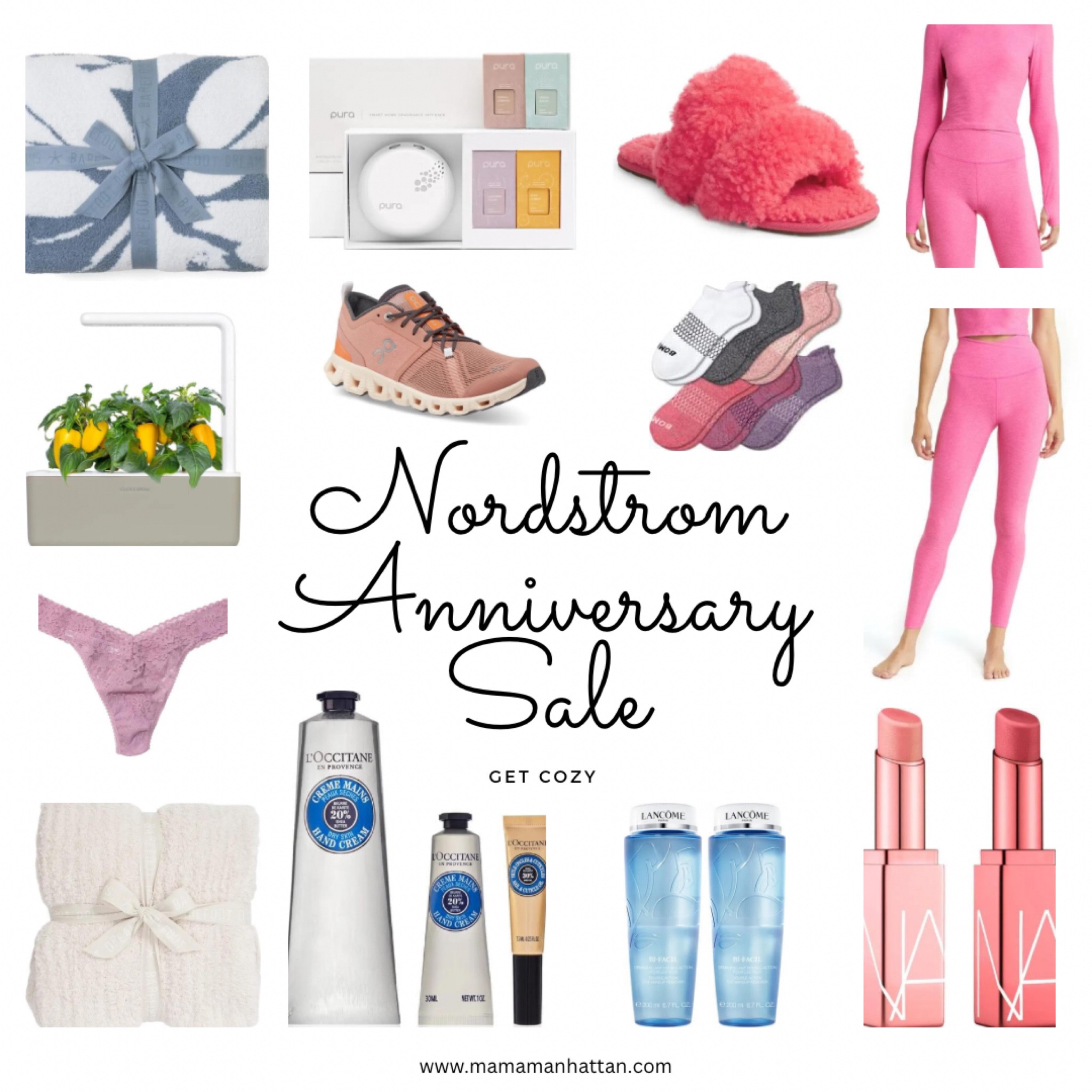 Time to get cozy with the Nordstrom Anniversary Sale! You know I am grabbing a new pair of Beyond Yoga (my favorite!) leggings, some more Bombas, the best eye make up remover hands down, hand cream, and excited to finally try a pair of ON sneakers! Grabbing the Pura and Click and Grow to help out with the ambiance at home too!

#LTKbeauty #LTKsalealert #LTKxNSale