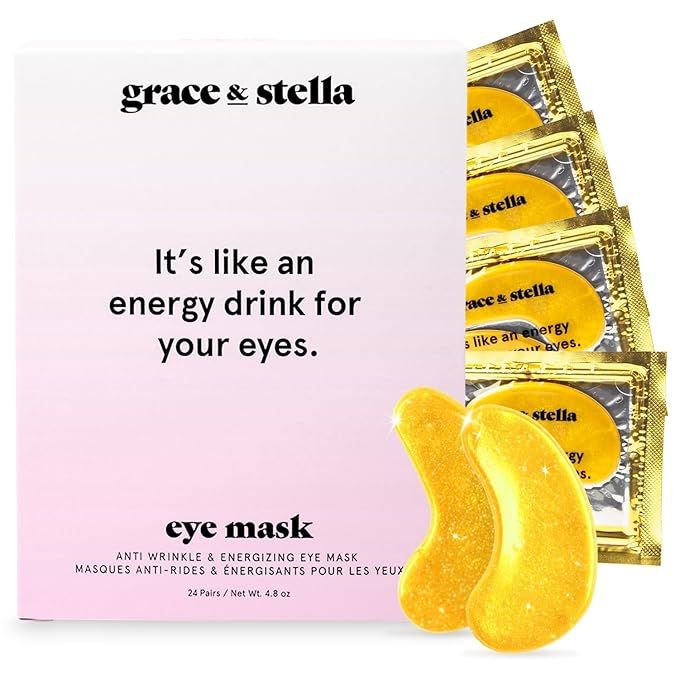 grace & stella Under Eye Mask (Gold, 24 Pairs) Reduce Dark Circles, Puffy Eyes, Undereye Bags, Wr... | Amazon (US)