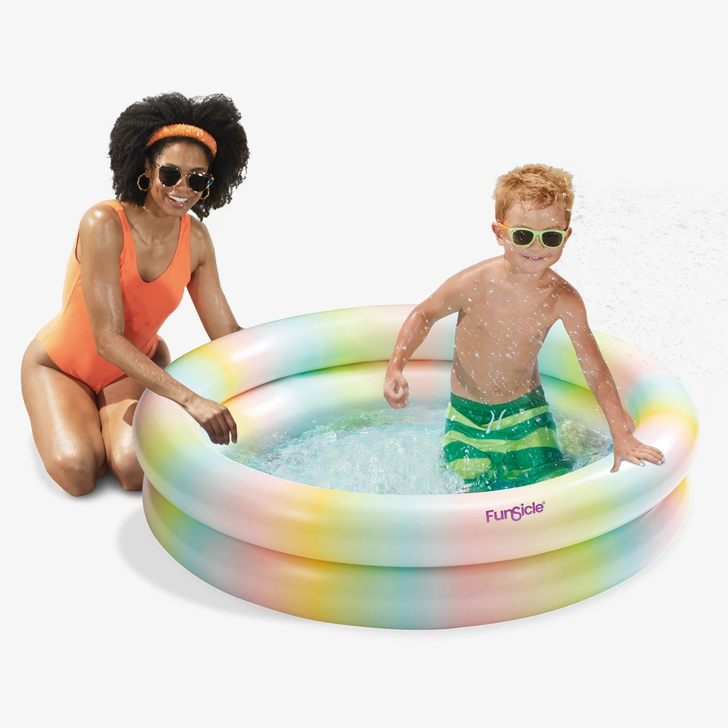 Funsicle Candy Glaze FunRing Inflatable Swimming Pool 4-ft x 12-in one_size | K91055000 | Lowe's