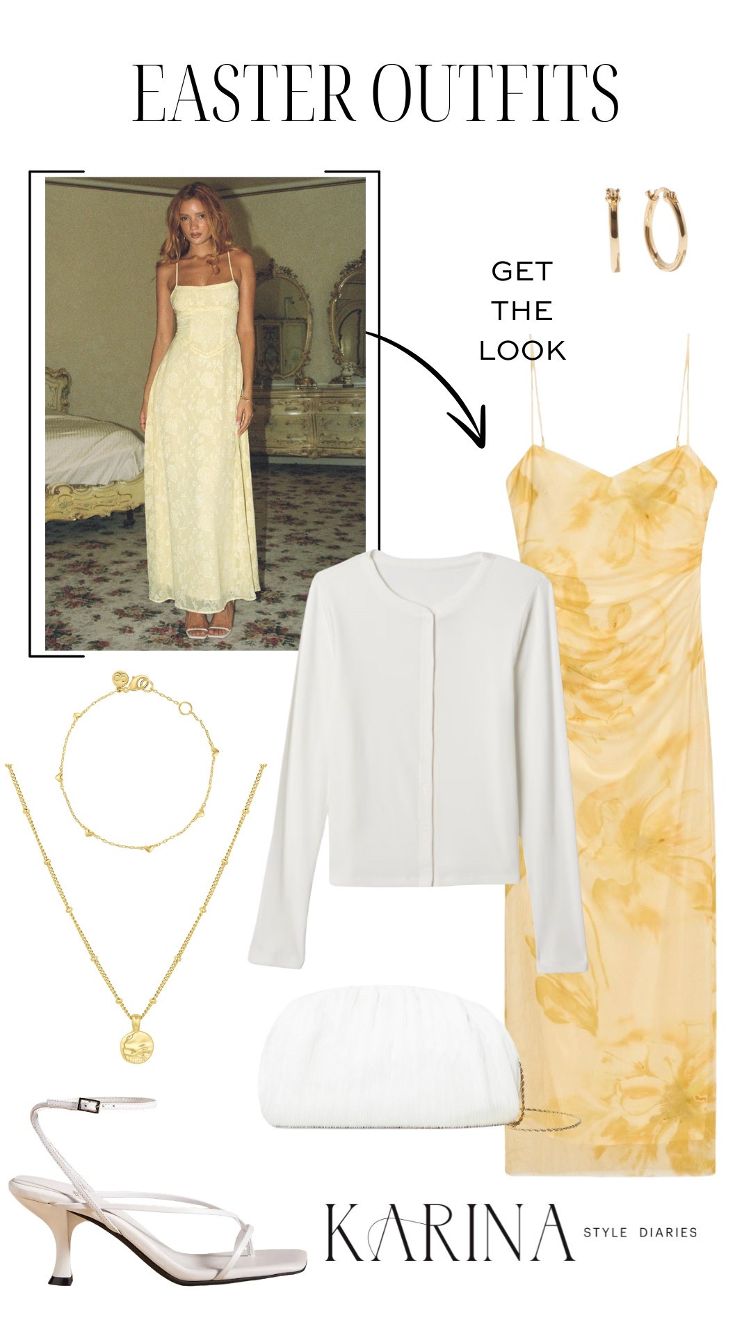 A major spring trend to look out for? All things baby yellow! 💛 This color was certainly in the spotlight last season, and it’s back in full force once again. This floral midi dress is such a steal — it’s under $50 and is from Zara! I’d wear this with a simple white cardigan and some heels as an Easter outfit (perfect for a church outing!) Add a clutch bag and some gold jewelry for the finishing details. Also, this exact cardigan is on sale right now! 

#LTKSpringSale #LTKSeasonal #LTKSaleAlert