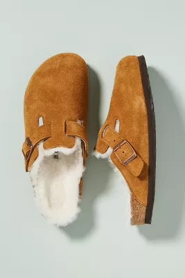 Birkenstock Boston Shearling Clogs | Anthropologie (US)