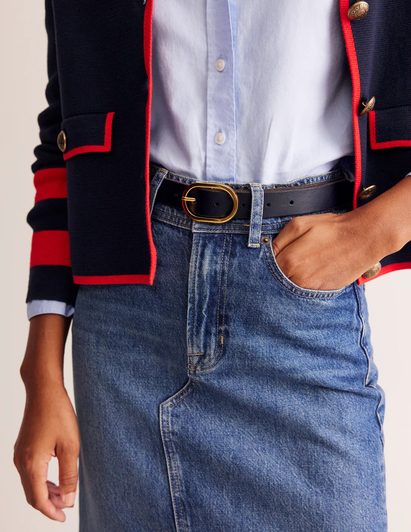 Classic Leather Belt | Boden (US)