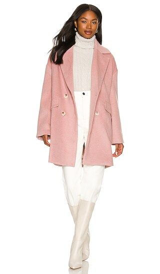 Rhea Coat in Dusty Pink | Revolve Clothing (Global)