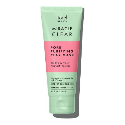 Rael Miracle Clear Pore Purifying Kaolin Clay Face Mask - 3.4 fl oz: Vegan, Contains Tea Tree Oil, Unscented, For All Skin Types | Target