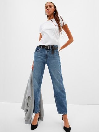 Mid Rise &#x27;90s Loose Jean with Washwell | Gap Factory