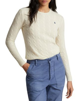 Cable Knit Wool & Cashmere Sweater | Bloomingdale's (US)