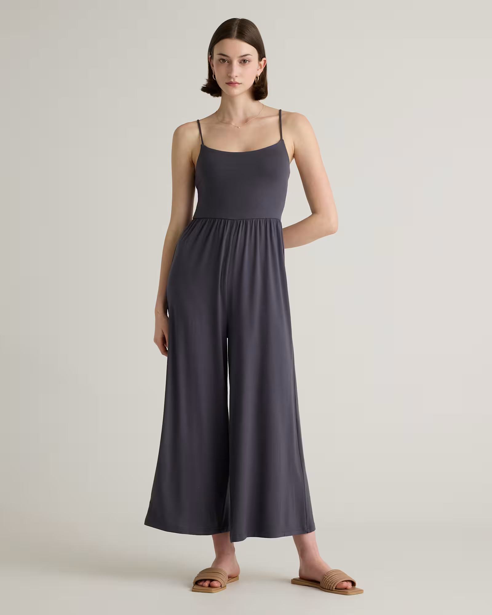 Tencel Jersey Wide Leg Jumpsuit | Quince
