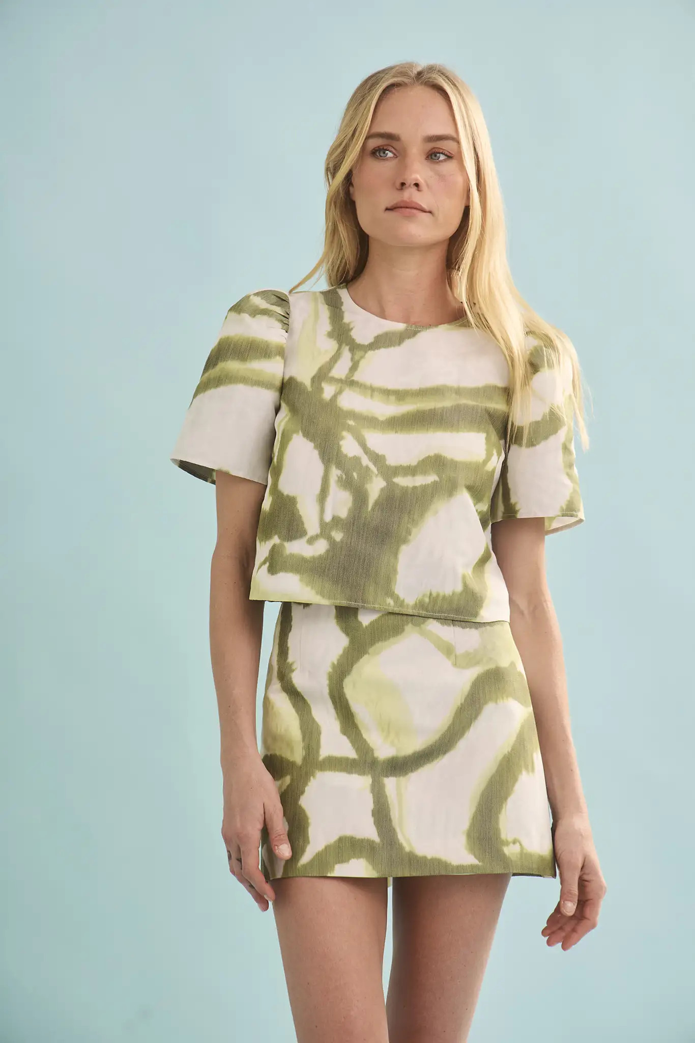 Britt Mini Skirt | Elevated Summer Mini Skirt | Hunter Bell | Hunter Bell