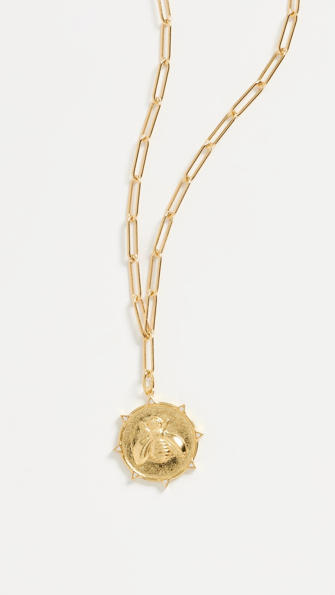 Enamel Resilience Bee Coin Necklace | Shopbop